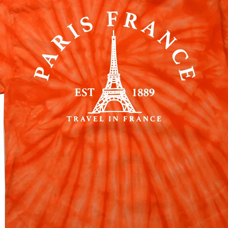 Paris France Tie-Dye T-Shirt