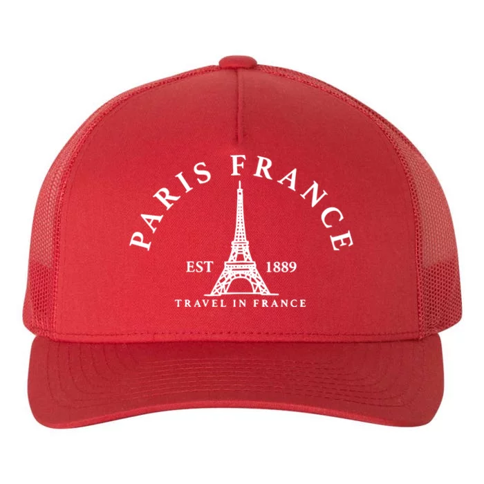 Paris France Yupoong Adult 5-Panel Trucker Hat