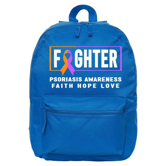 Psoriasis Fighter Psoriasis Awareness Meaningful Gift 16 in Basic Backpack