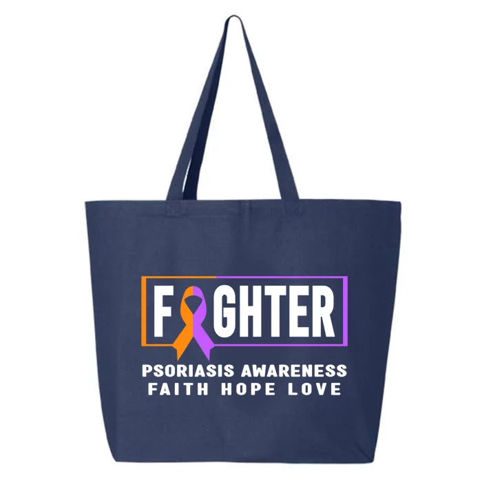 Psoriasis Fighter Psoriasis Awareness Meaningful Gift 25L Jumbo Tote