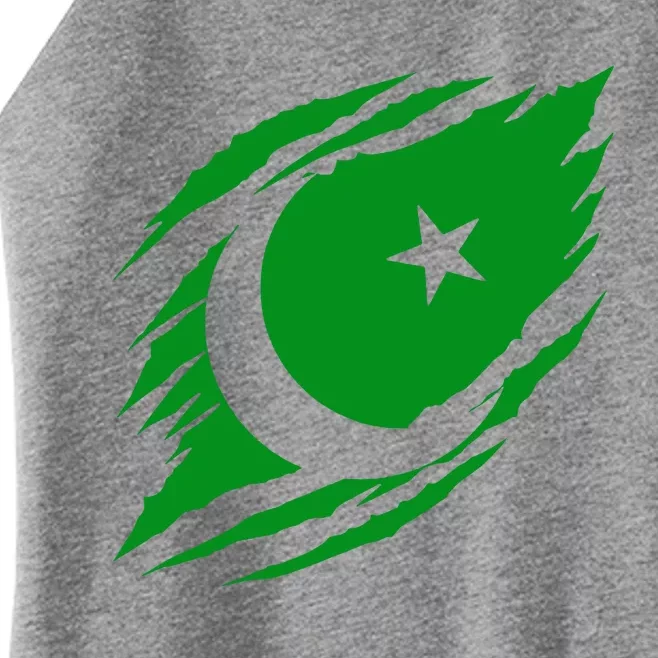 Pakistani Flag Women’s Perfect Tri Rocker Tank