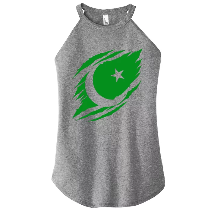 Pakistani Flag Women’s Perfect Tri Rocker Tank