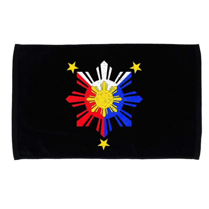 Pinoy Filipino Philippine Flag Sun Microfiber Hand Towel