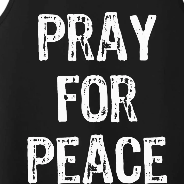 Pray For Peace Performance Tank