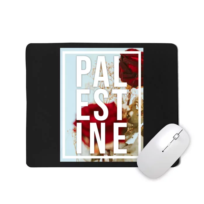 Palestine Free Palestine Free Gaza Palestine Flag Arabic Design Mousepad