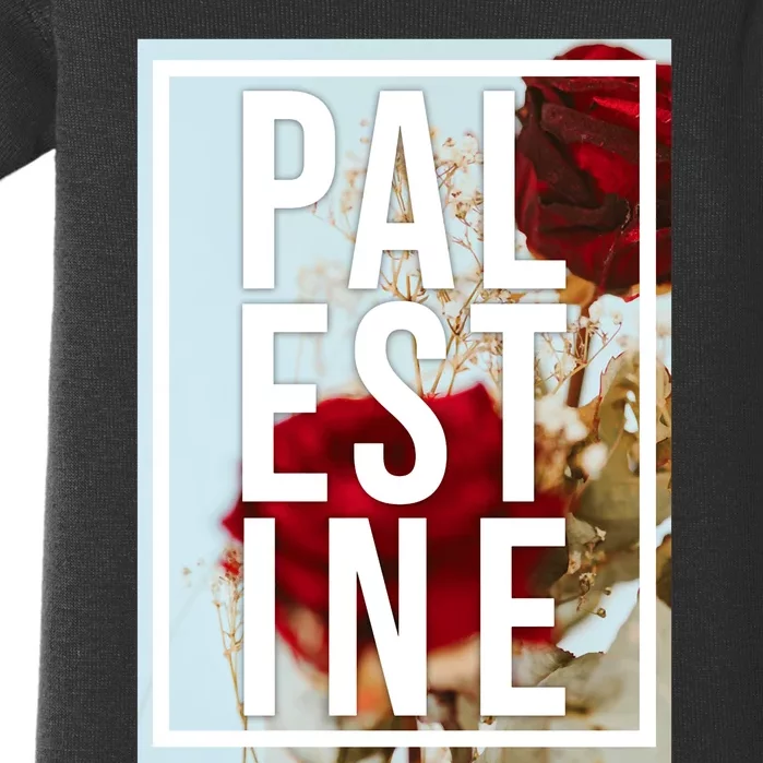 Palestine Free Palestine Free Gaza Palestine Flag Arabic Design Baby Bodysuit