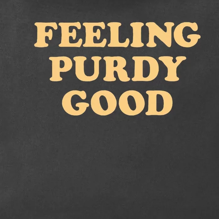 Pu.Rdy Feeling Pur.Dy Good Meme Zip Tote Bag