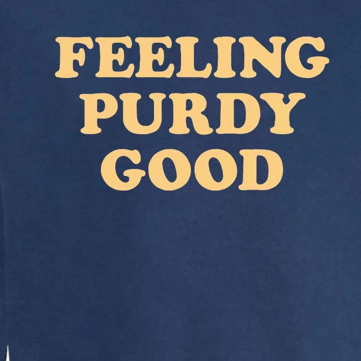 Pu.Rdy Feeling Pur.Dy Good Meme Garment-Dyed Sweatshirt