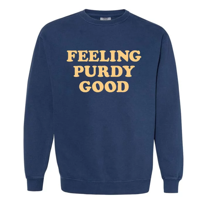 Pu.Rdy Feeling Pur.Dy Good Meme Garment-Dyed Sweatshirt