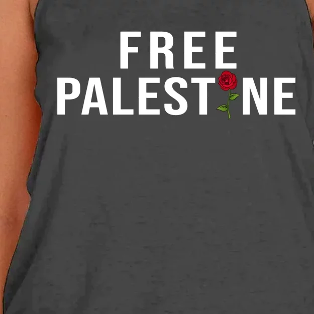 Palestine Free Palestine Free Gaza Palestine Women's Knotted Racerback Tank