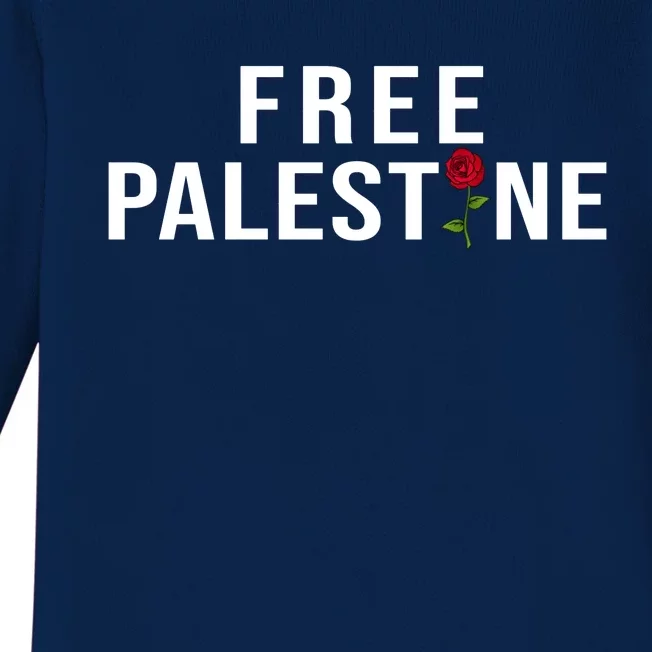 Palestine Free Palestine Free Gaza Palestine Baby Long Sleeve Bodysuit