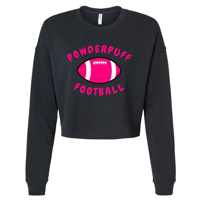 Powderpuff Football Cropped Pullover Crew