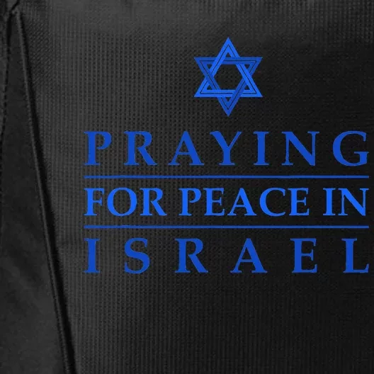 PRAYING FOR PEACE IN ISRAEL Star of David Blue City Backpack