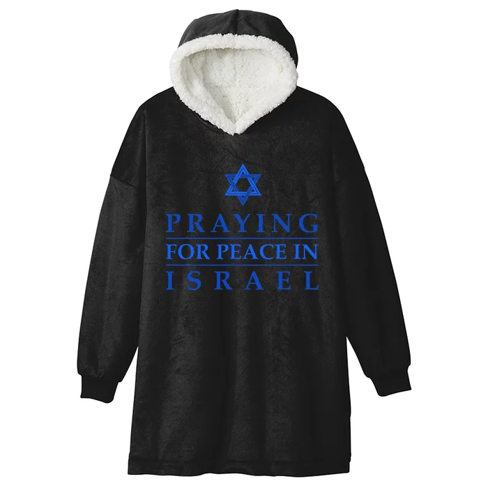 PRAYING FOR PEACE IN ISRAEL Star of David Blue Hooded Wearable Blanket