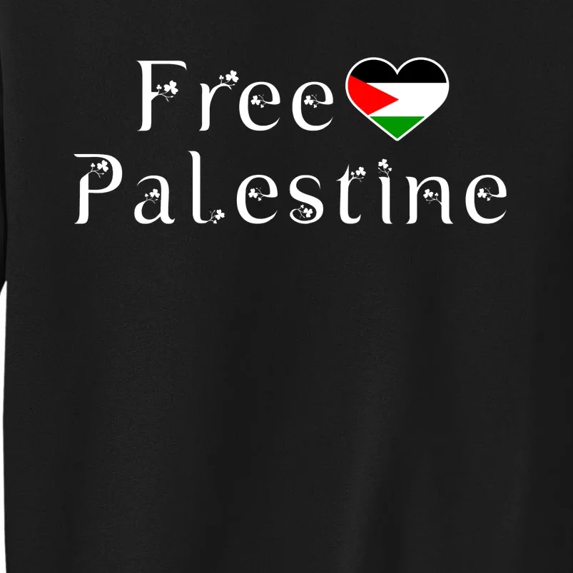 Palestine Free Palestine Free Gaza Heart Sweatshirt