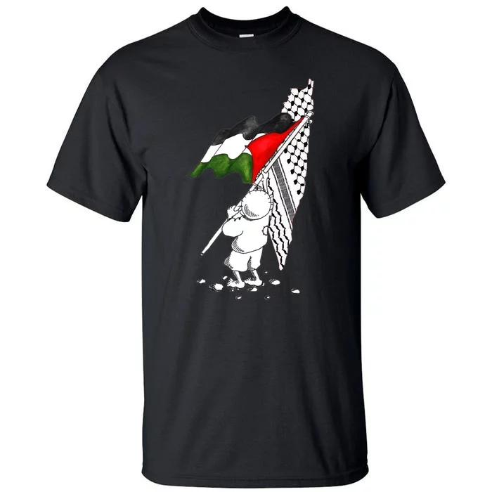 Palestine Free Palestine In Arabic Free Gaza Palestine Strong Tall T-Shirt