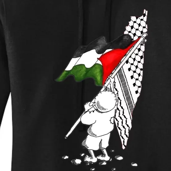 Palestine Free Palestine In Arabic Free Gaza Palestine Strong Women's Pullover Hoodie