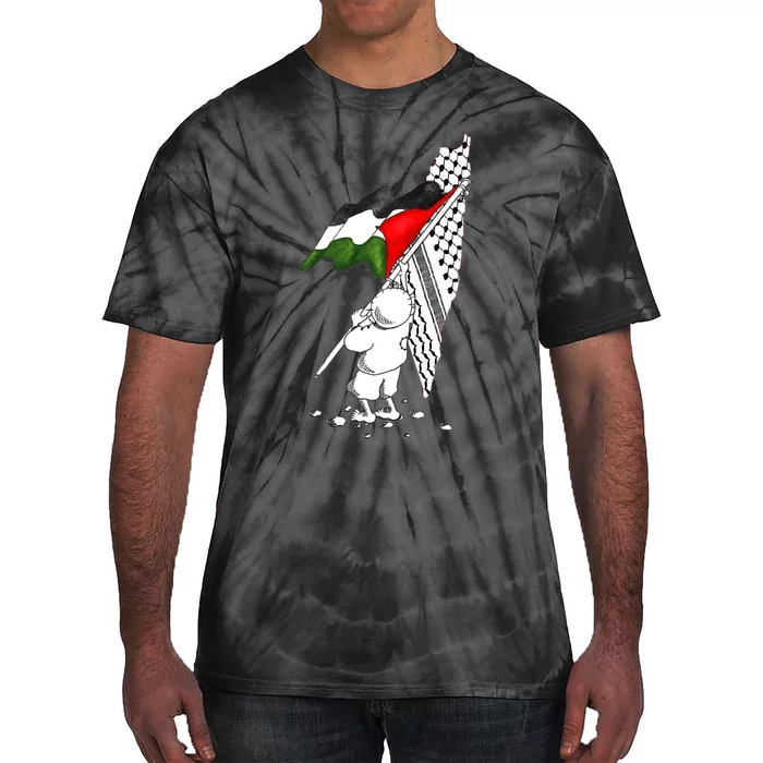 Palestine Free Palestine In Arabic Free Gaza Palestine Strong Tie-Dye T-Shirt