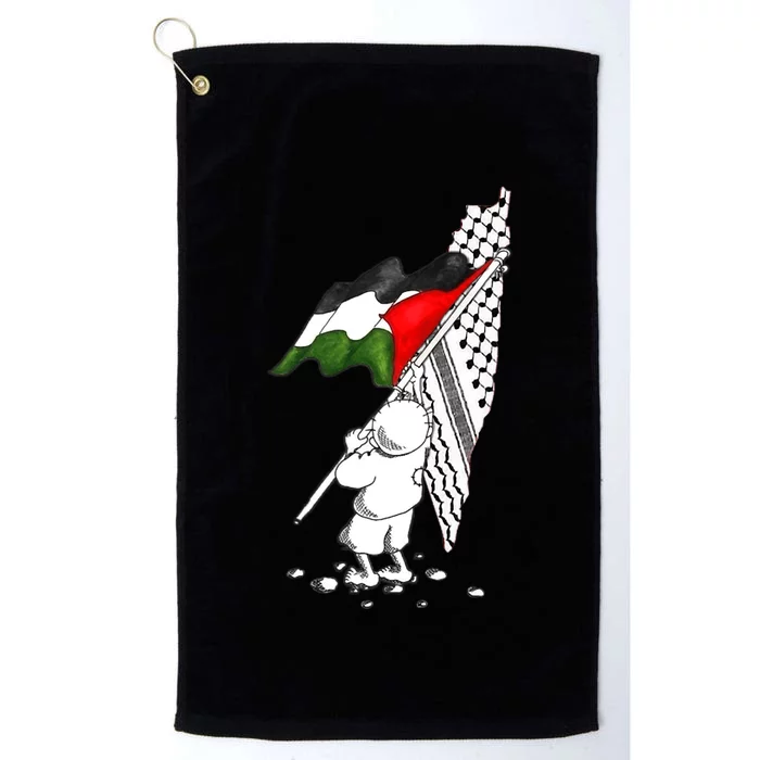 Palestine Free Palestine In Arabic Free Gaza Palestine Strong Platinum Collection Golf Towel