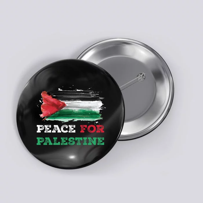 Peace For Palestine | Palestine Flag Button