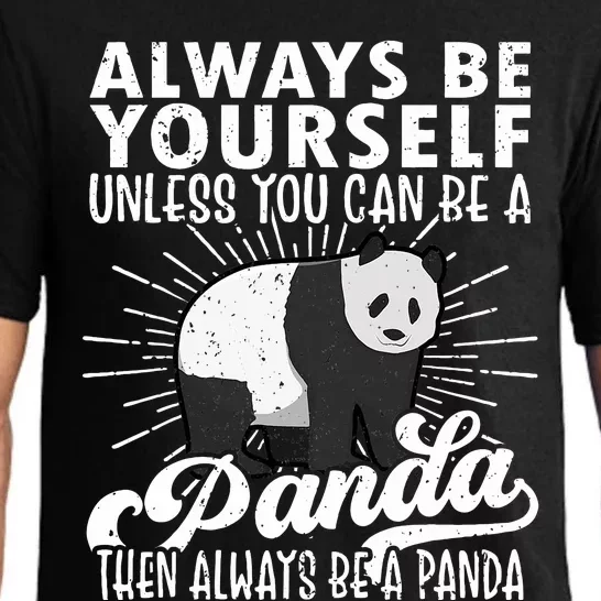 Panda Funny Panda Lover Gift Panda Pajama Set