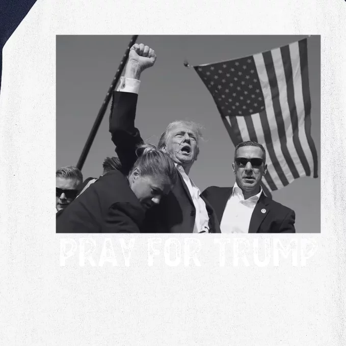 Pray For President Trump Baseball Sleeve Shirt