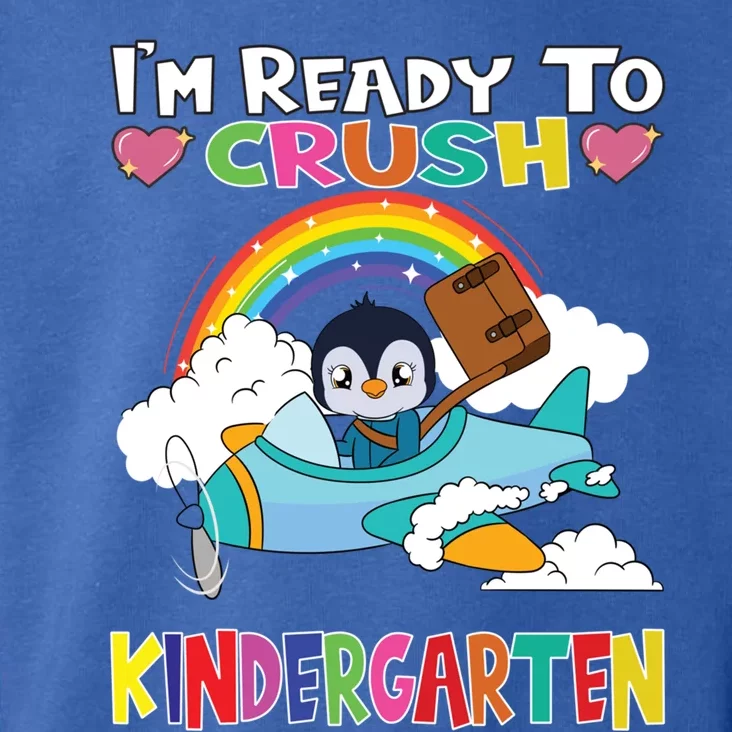 Penguin Flying Plane Im Ready To Crush Kindergarten Gift Toddler Hoodie