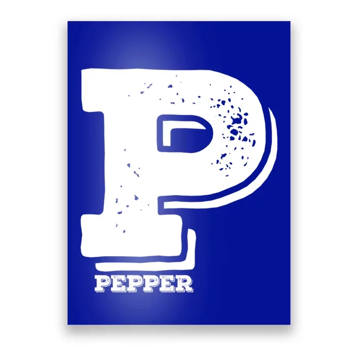 P For Pepper Halloween CostumeMatching Salt And Pepper Couple Cool Gift Poster