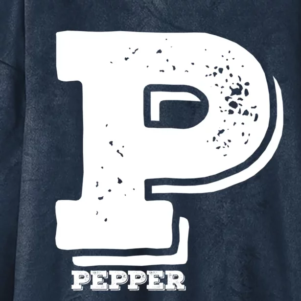 P For Pepper Halloween CostumeMatching Salt And Pepper Couple Cool Gift Hooded Wearable Blanket