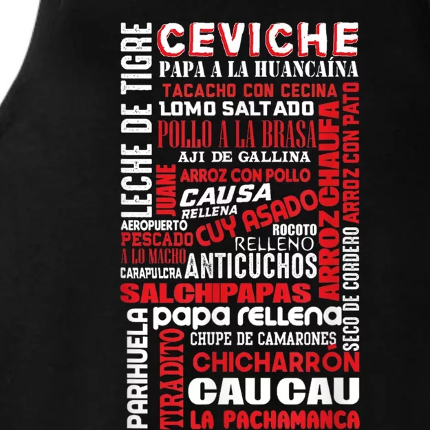 Peruvian Food Peru Foodie Chef Gastronomy Ladies Tri-Blend Wicking Tank