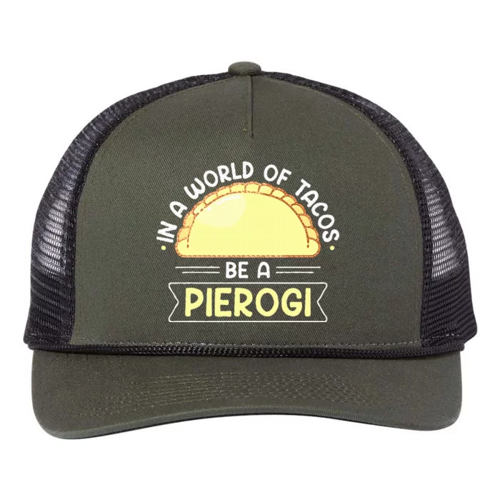 Polish Food Pierogi Retro Rope Trucker Hat Cap