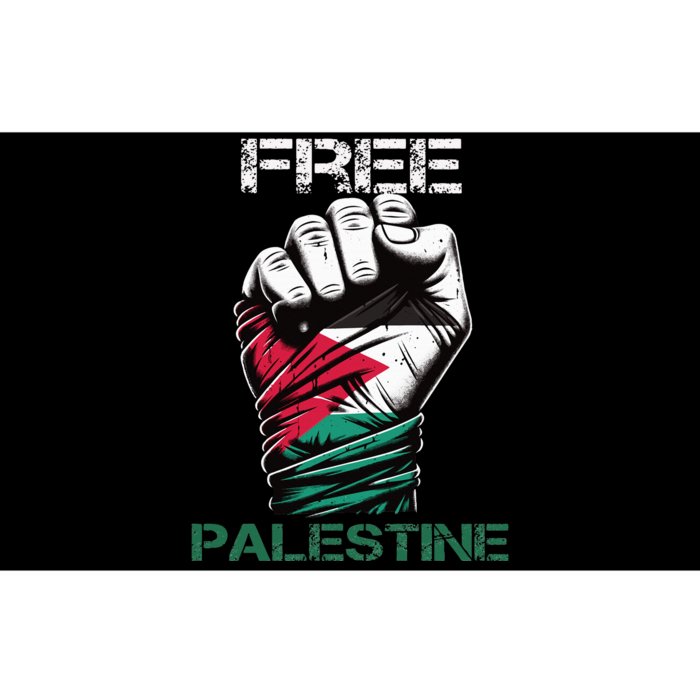 Palestine Free Palestine in Arabic Free Gaza Palestine Flag Bumper Sticker