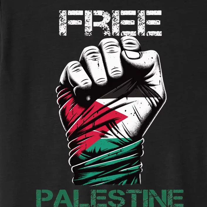 Palestine Free Palestine in Arabic Free Gaza Palestine Flag ChromaSoft Performance T-Shirt