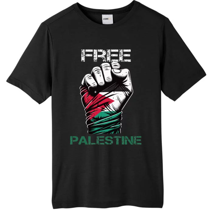 Palestine Free Palestine in Arabic Free Gaza Palestine Flag ChromaSoft Performance T-Shirt