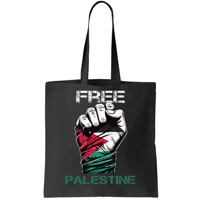 Palestine Free Palestine in Arabic Free Gaza Palestine Flag Tote Bag