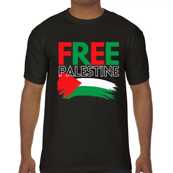 Palestine Free Palestine In Arabic Free Gaza Palestine Flag Comfort Colors T-Shirt