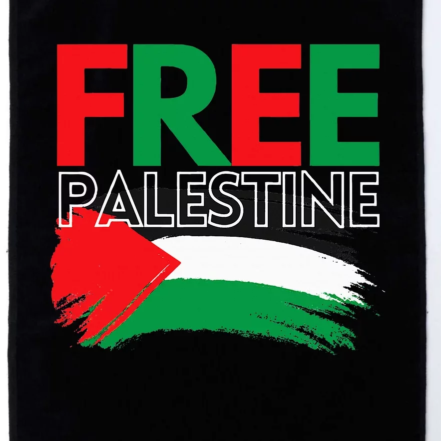 Palestine Free Palestine In Arabic Free Gaza Palestine Flag Platinum Collection Golf Towel