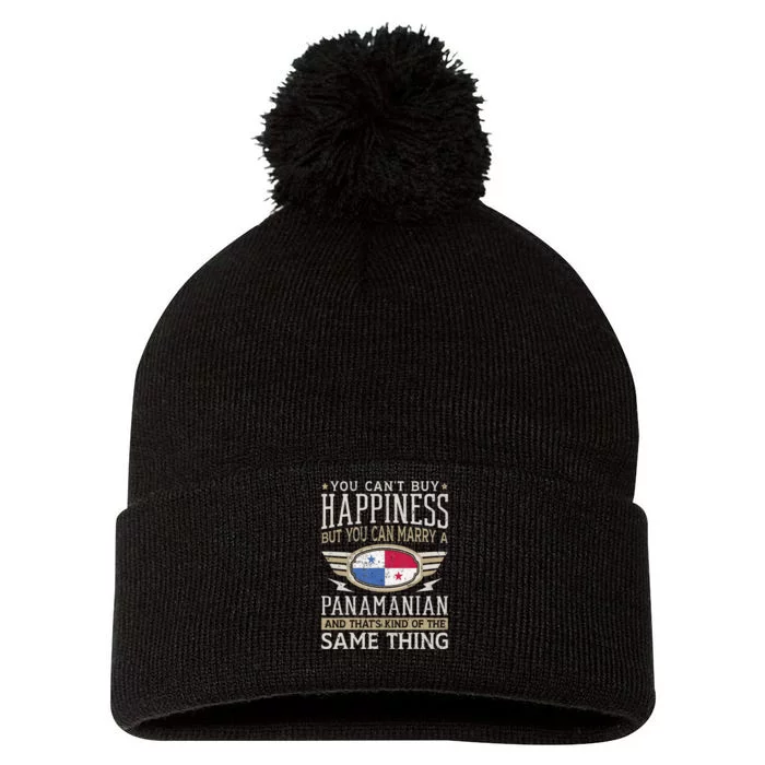 Panama Flag Proud Panamanians Pom Pom 12in Knit Beanie