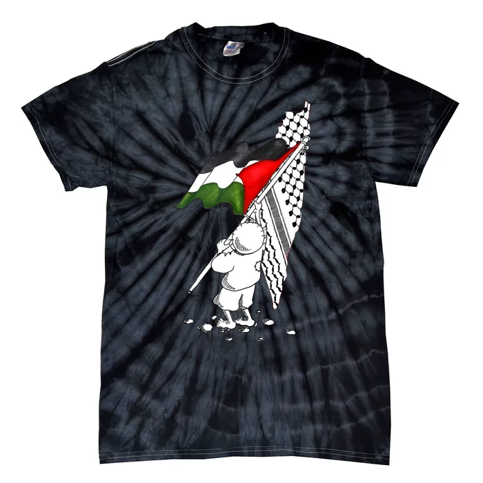 Palestine Free Palestine In Arabic Free Gaza Palestine Tie-Dye T-Shirt