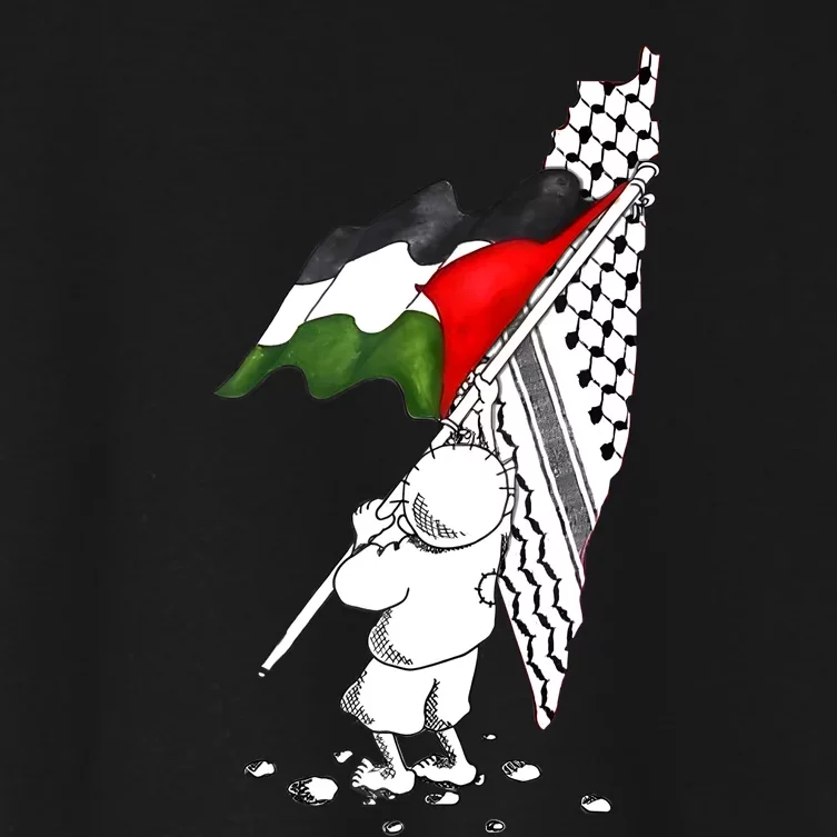 Palestine Free Palestine In Arabic Free Gaza Palestine Women's Crop Top Tee