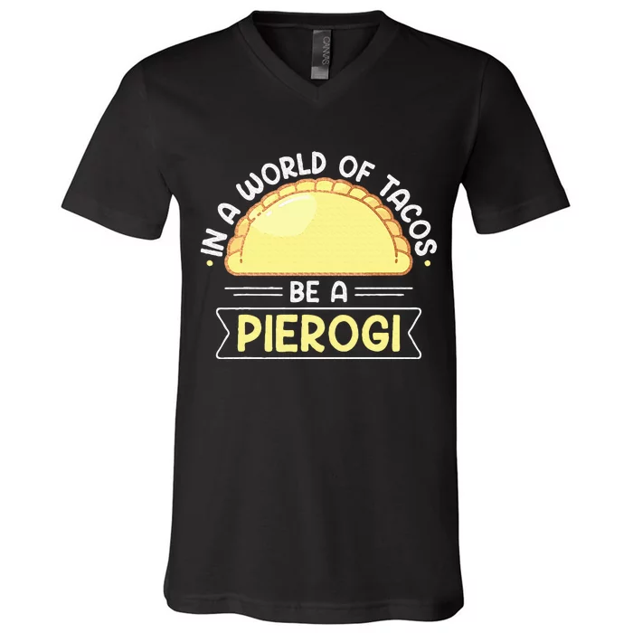 Polish Food Pierogi Design For A Polish Pierogi Lovers V-Neck T-Shirt