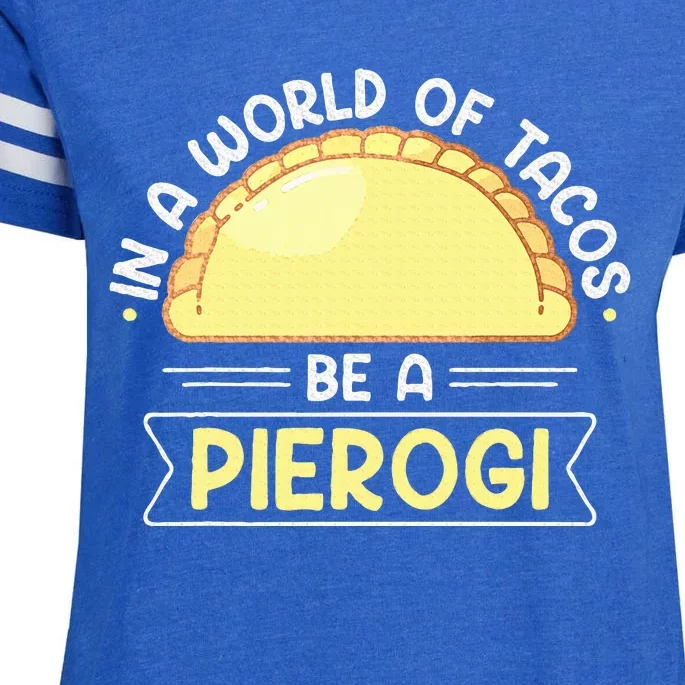 Polish Food Pierogi Design For A Polish Pierogi Lovers Enza Ladies Jersey Football T-Shirt