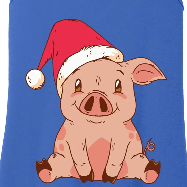 Pig Farmer Piggy Christmas Xmas Funny Gift Ladies Essential Tank