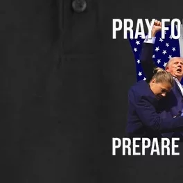 Pray For Peace Prepare For War Protrump Dry Zone Grid Performance Polo