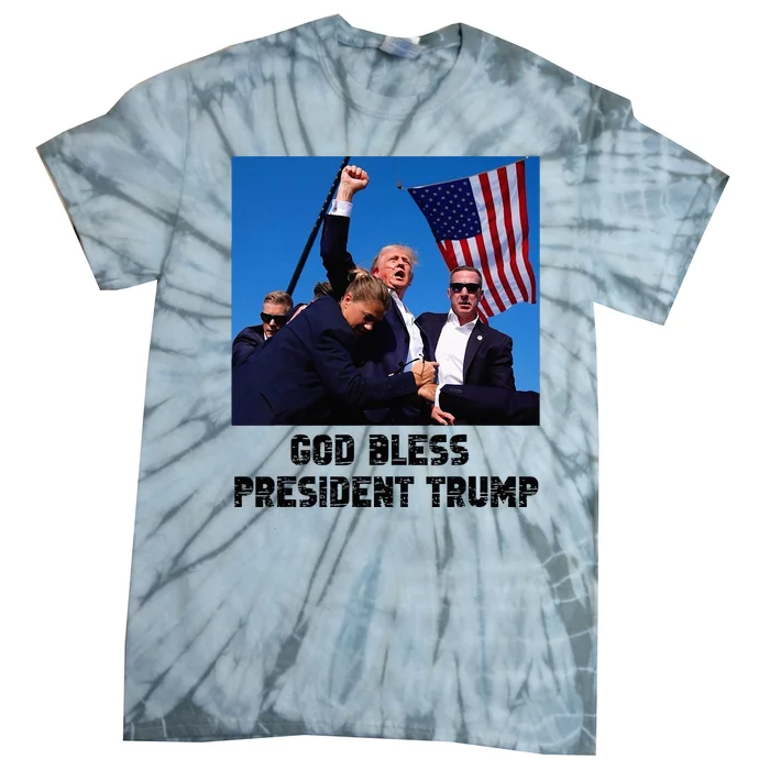 Pray For President Trump Never Surrender God Bless Trump Tie-Dye T-Shirt