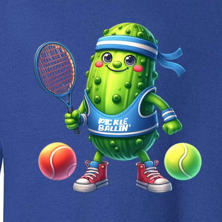 Pickleball Funny Pickle Cucumber Fertation Pickles Gift Toddler Sweatshirt