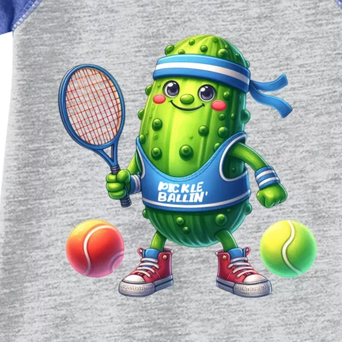 Pickleball Funny Pickle Cucumber Fertation Pickles Gift Infant Baby Jersey Bodysuit