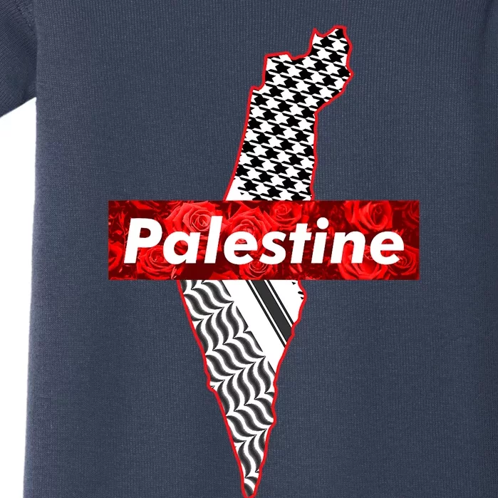 Palestine Free Palestine Free Gaza Palestine Flag Arabic Baby Bodysuit