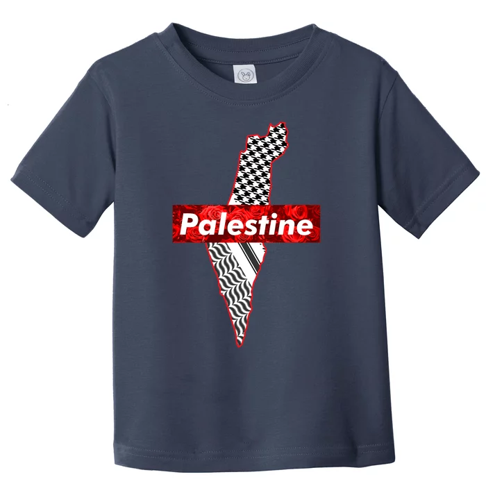 Palestine Free Palestine Free Gaza Palestine Flag Arabic Toddler T-Shirt