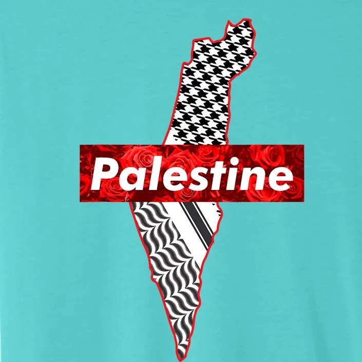 Palestine Free Palestine Free Gaza Palestine Flag Arabic ChromaSoft Performance T-Shirt